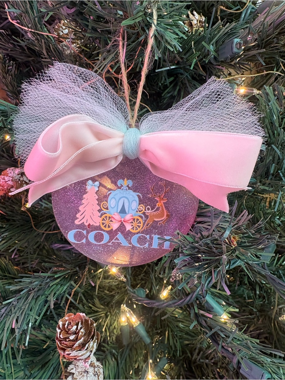 Pink Holiday Ornament